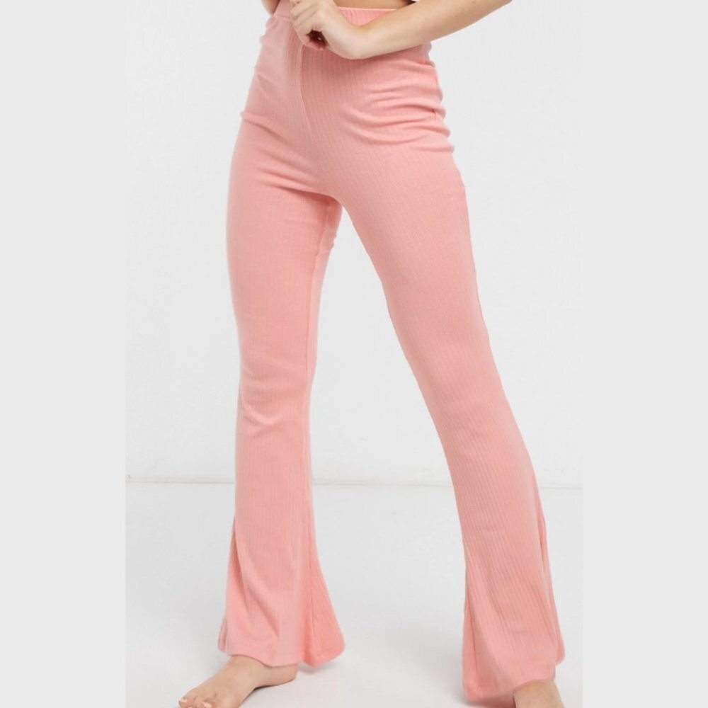 In The Style Women's Loungewear Ribbed Flare Pant - 4